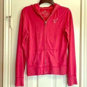 American Eagle Outfitters bright pink hoodie
